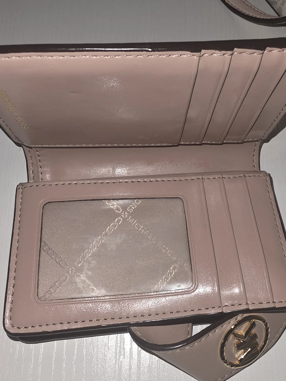 Michael Kors Pink MK Signature Tote with Wallet